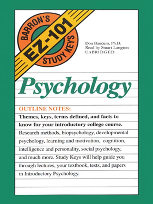 Title details for Psychology by Don Baucum - Wait list